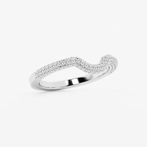 Round Lab Grown Diamond Prong Set Wedding Band