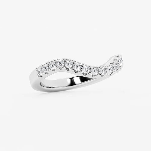 Round Lab Grown Diamond Prong Set Wedding Band