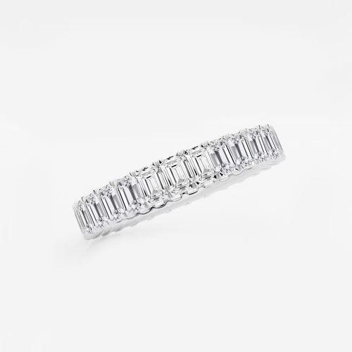 Emerald Lab Grown Diamond Eternity Band