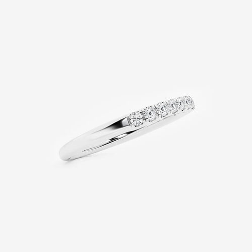 Round Lab Grown Diamond Eleven-Stone Wedding Band