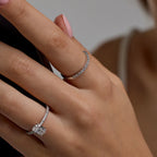 Round Lab Grown Diamond Eleven-Stone Wedding Band