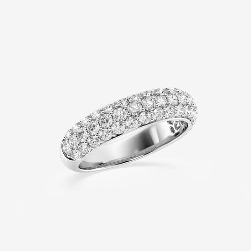 Round Lab Grown Diamond Domed Band