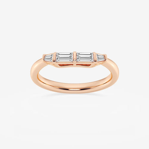 Tapered Baguette Lab Grown Diamond Wedding Band