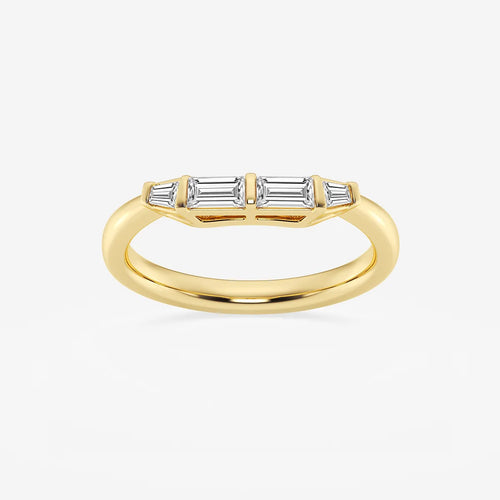 Tapered Baguette Lab Grown Diamond Wedding Band