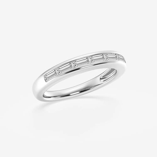 Baguette Lab Grown Diamond Seven Stone Anniversary Band