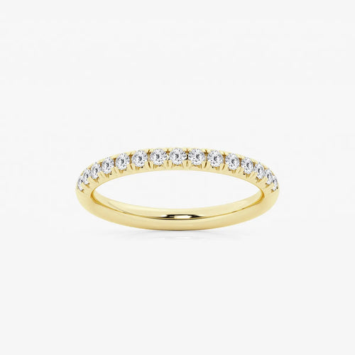 Round Lab Grown Diamond Wedding Band