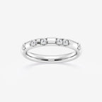 Round Lab Grown Diamond Contemporary High Comfort Fit Wedding Band