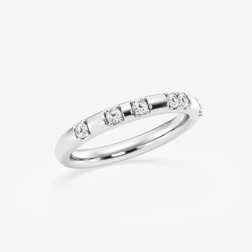 Round Lab Grown Diamond Contemporary High Comfort Fit Wedding Band