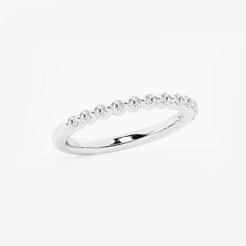 Round Lab Grown Diamond Floating Wedding Band