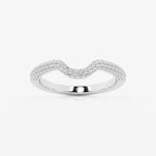 Round Lab Grown Diamond Prong Set Wedding Band
