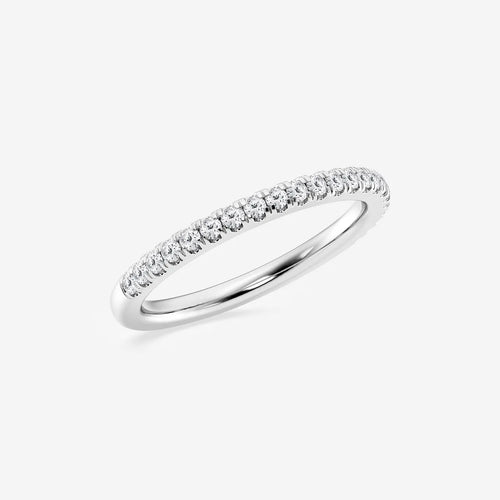 Round Lab Grown Diamond V Prong Wedding Band