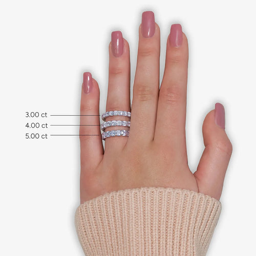 Cushion Lab Grown Diamond Eternity Band
