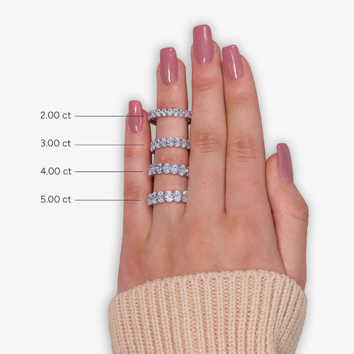 Oval Lab Grown Diamond Eternity Band