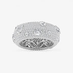 Multi-Shape Lab Grown Diamond Pave Scatter Eternity Band
