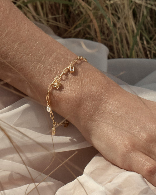 Yellow Gold Vermeil Bloom With Grace Bracelet
