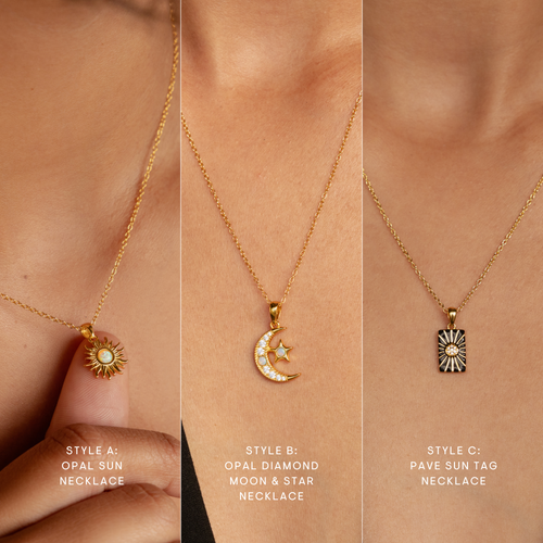 Celestial Pendant Necklace Collection