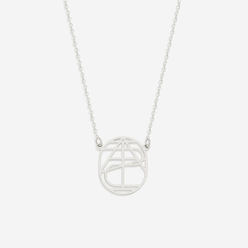 Circular Minimalist Monogram Name Necklace