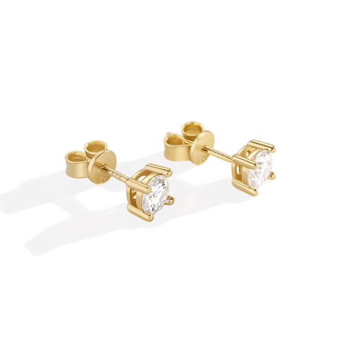 Classic Diamond Stud Earrings