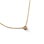 Classic Bezel Set Solitaire Necklace