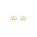 Claw Stud Wrap Earrings