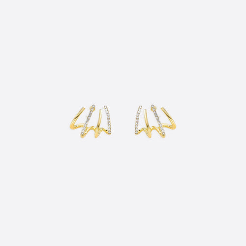 Claw Stud Wrap Earrings