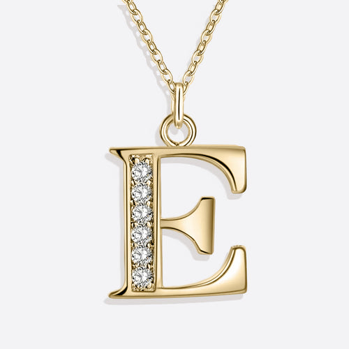 Crystal Accent Letter Satellite Necklace