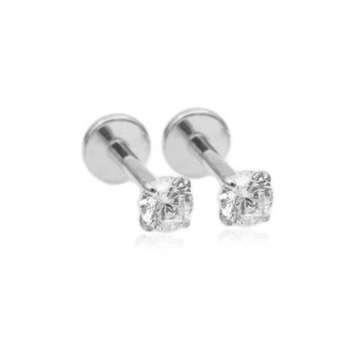 Crystal Sleeper Flatback Studs | 18g