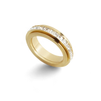 Crystal Statement Spinning Fidget Ring