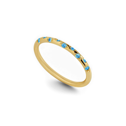 Dainty Constellation Birthstone Ring