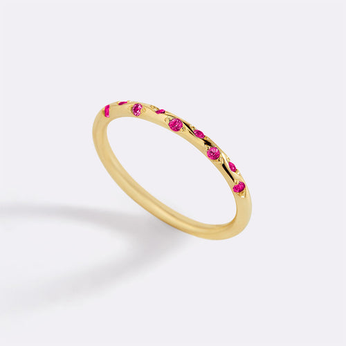 Dainty Constellation Birthstone Ring