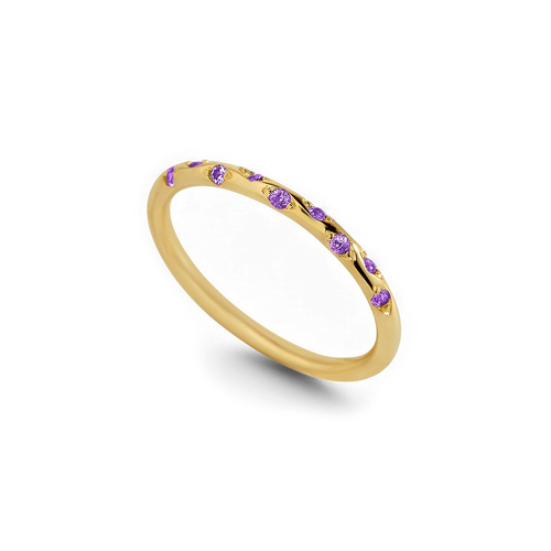 Dainty Constellation Birthstone Ring