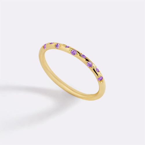 Dainty Constellation Birthstone Ring