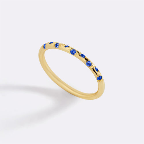 Dainty Constellation Birthstone Ring