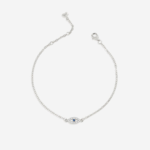 Dainty Evil Eye Charm Bracelet