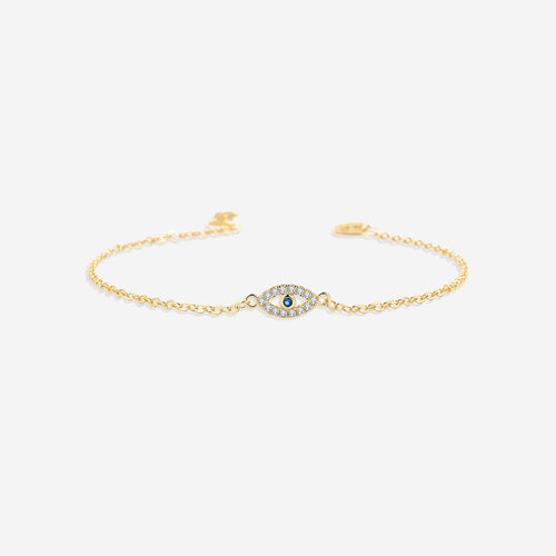 Dainty Evil Eye Charm Bracelet