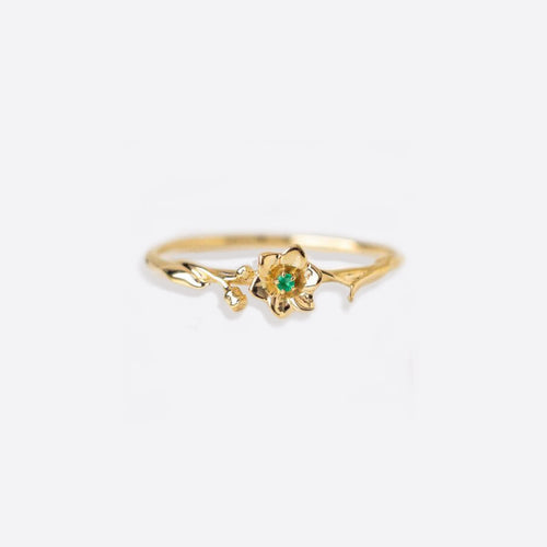 Dainty Birth Flower Ring