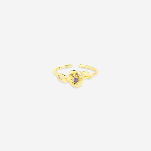 Dainty Birth Flower Ring