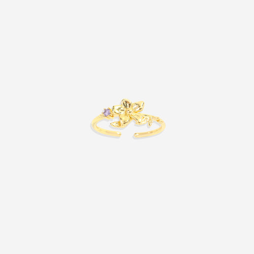 Dainty Birth Flower Ring