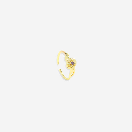 Dainty Birth Flower Ring