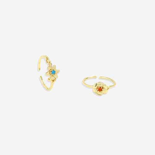 Dainty Birth Flower Ring