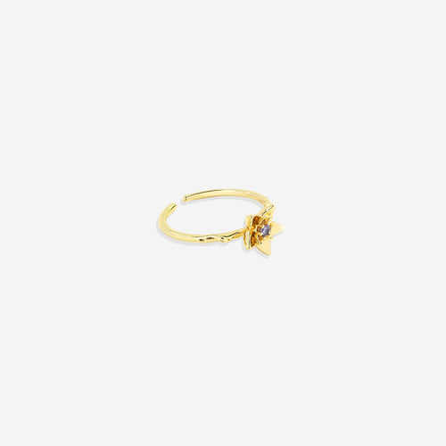Dainty Birth Flower Ring