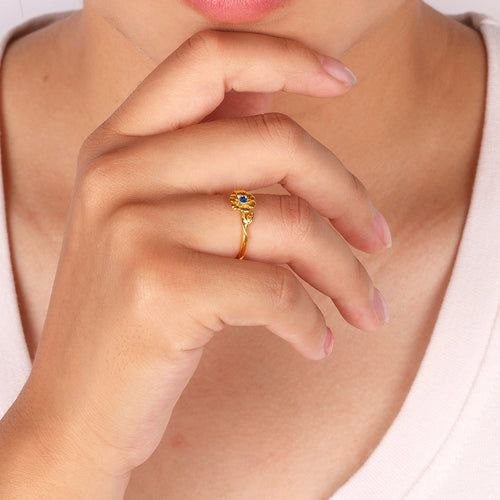 Dainty Birth Flower Ring