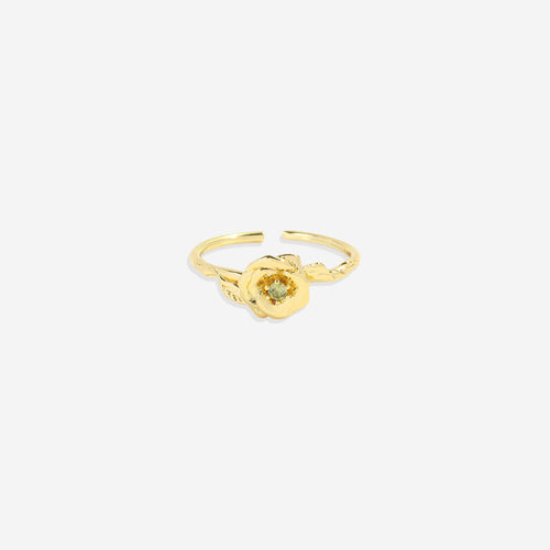 Dainty Birth Flower Ring