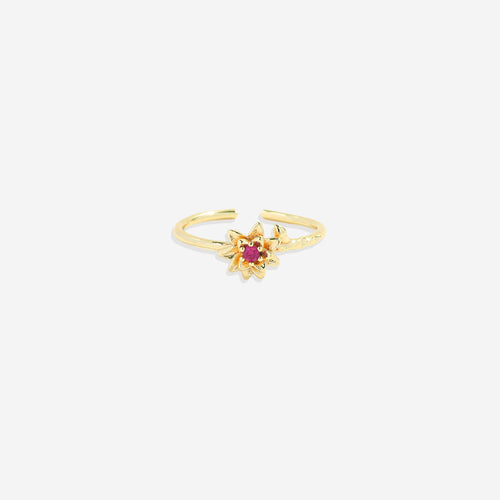 Dainty Birth Flower Ring