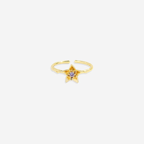 Dainty Birth Flower Ring