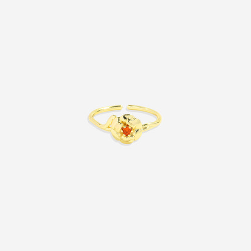 Dainty Birth Flower Ring