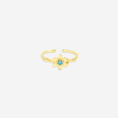 Dainty Birth Flower Ring