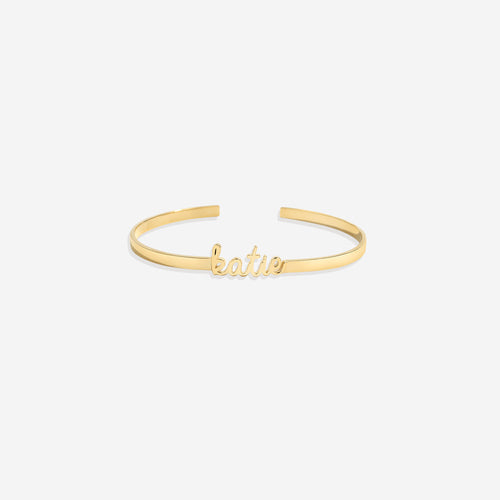 Dainty Name Cuff Bracelet