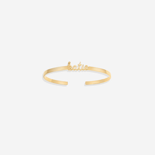Dainty Name Cuff Bracelet