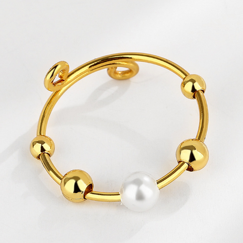 Dainty Adjustable Opal Fidget Ring